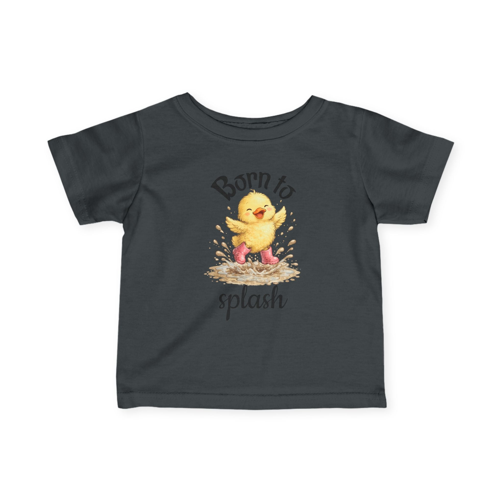 Infant Tee — "Born to Splash" Duckling Baby Shirt