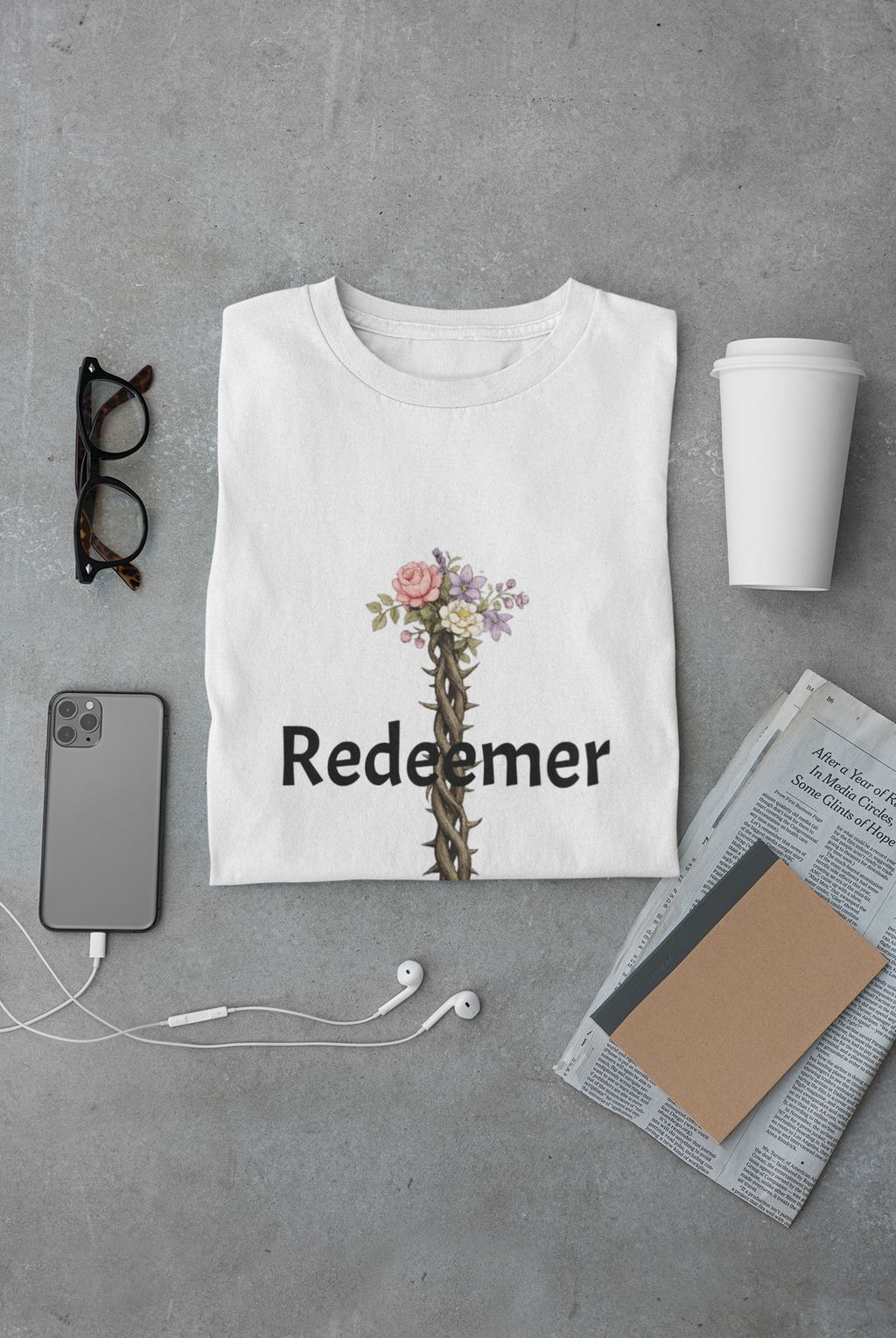 Redeemer Floral Crown T-Shirt