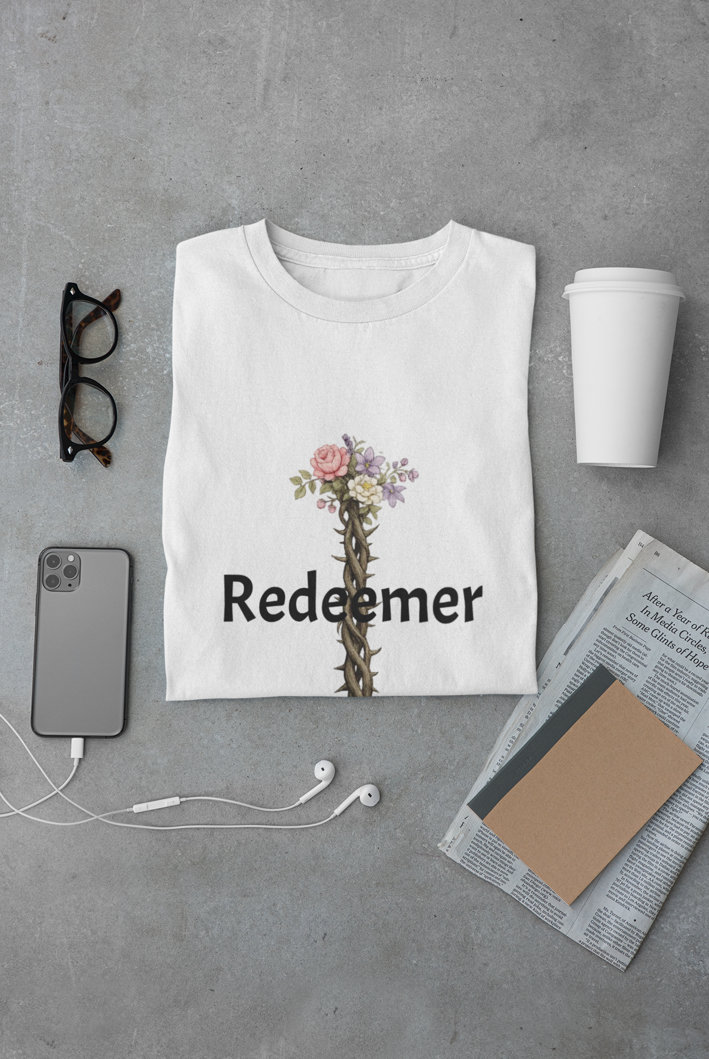 Redeemer Floral Crown T-Shirt