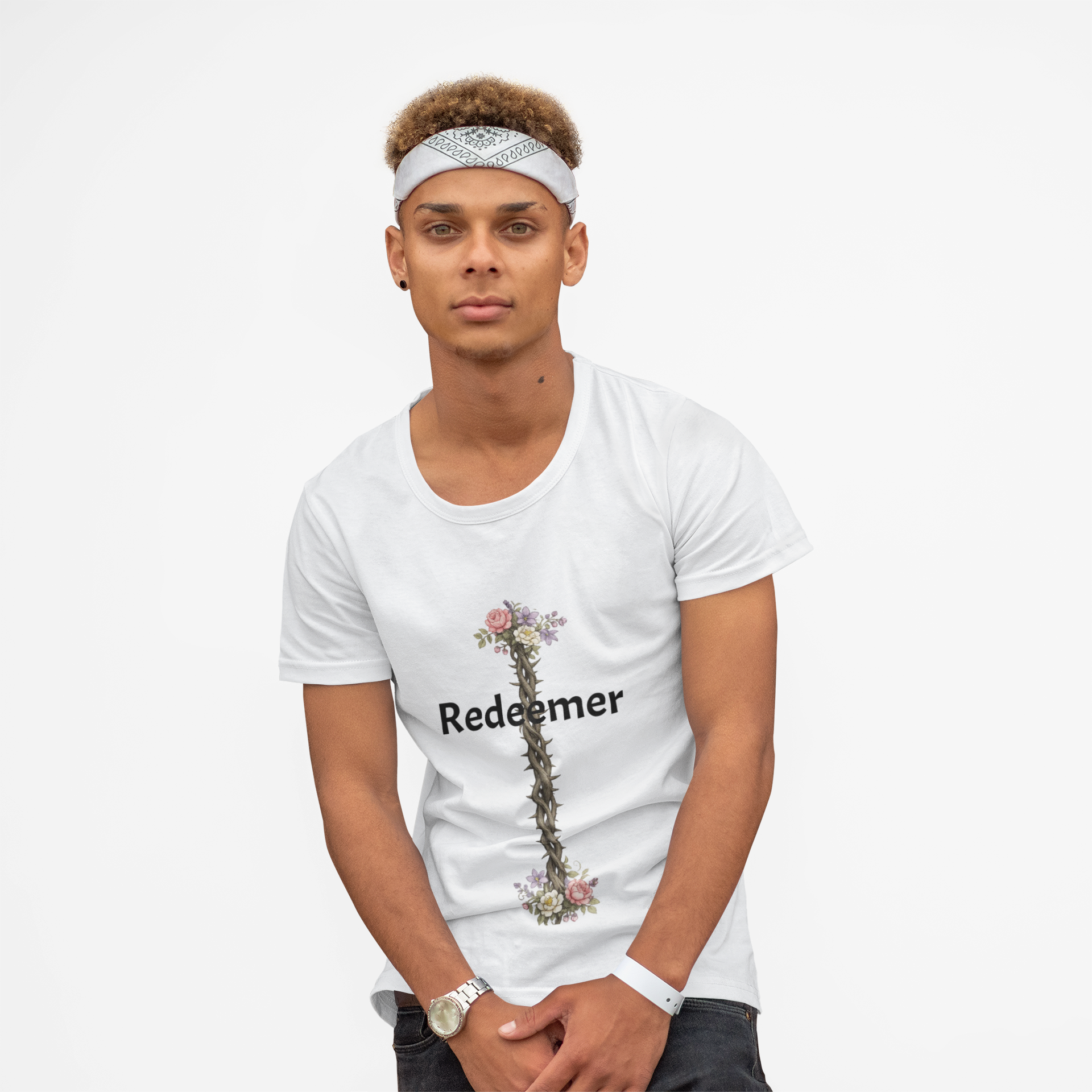 Redeemer Floral Crown T-Shirt