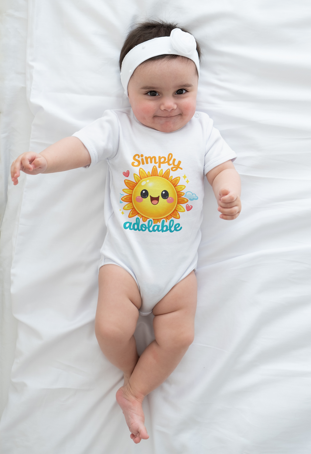 Infant Bodysuit - "Simply Adolable" Sun Baby Cute Graphic