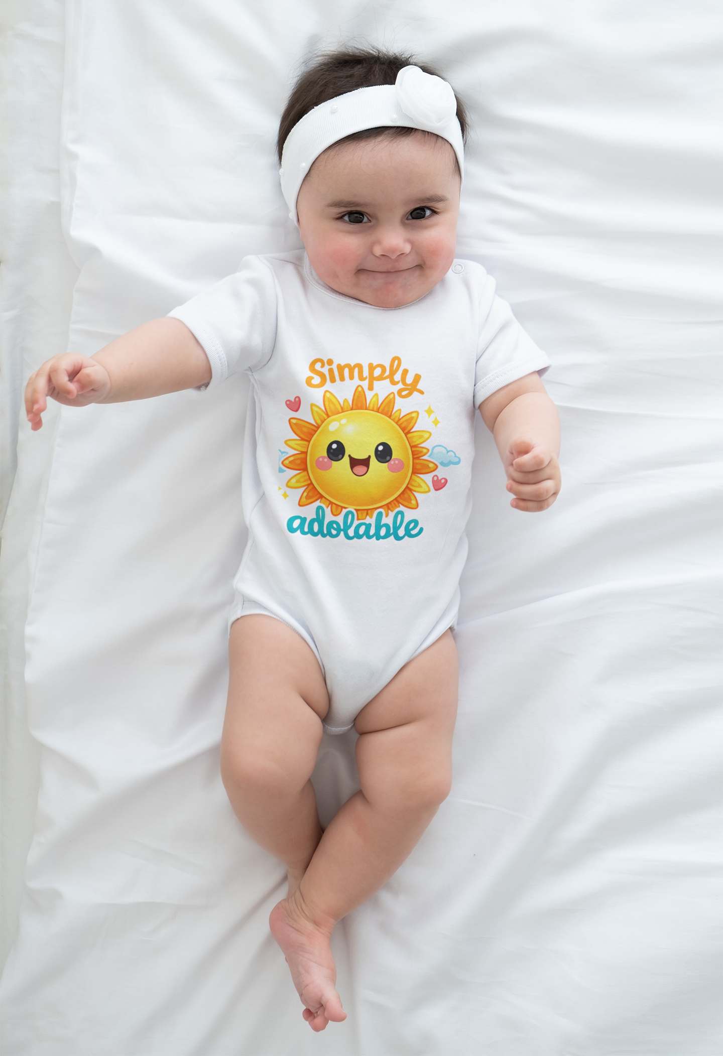 Infant Bodysuit - "Simply Adolable" Sun Baby Cute Graphic