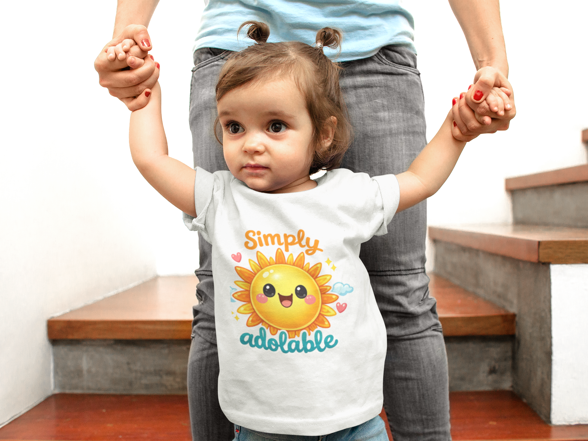 Infant Bodysuit - "Simply Adolable" Sun Baby Cute Graphic